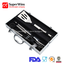 Stainless steel classical 3-piece BBQ  tools set